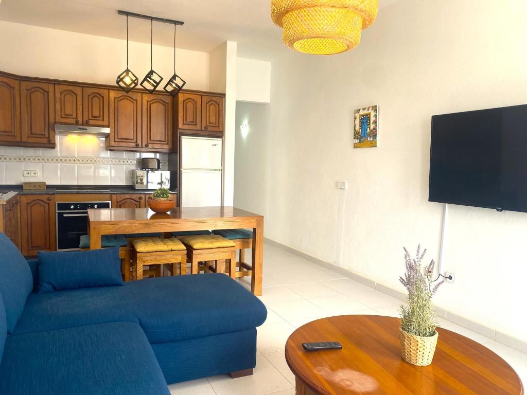 Kuchyň nebo kuchyňský kout v ubytování Apartamento las Crucetas