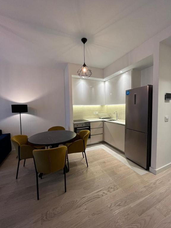Kuchyň nebo kuchyňský kout v ubytování Apartman Julija