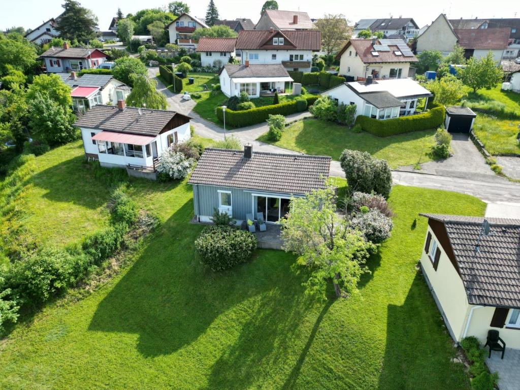 an aerial view of a residential neighborhood with houses at Holiday Home Hochwald by Interhome in Dittishausen