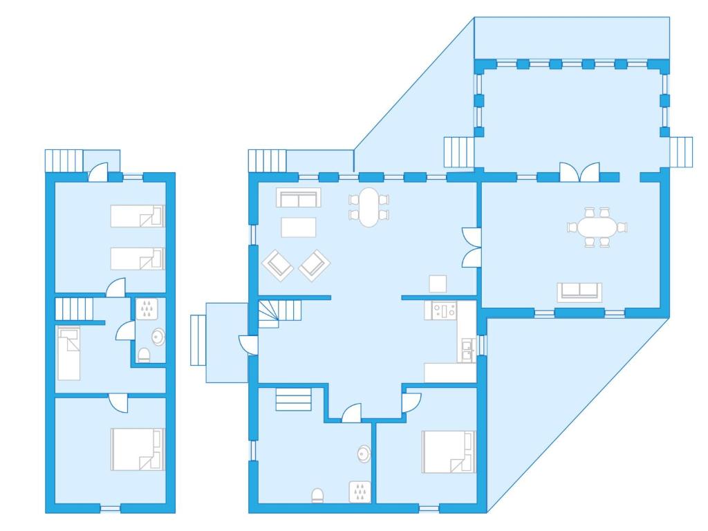 Půdorys ubytování Holiday Home Vänneböke by Interhome