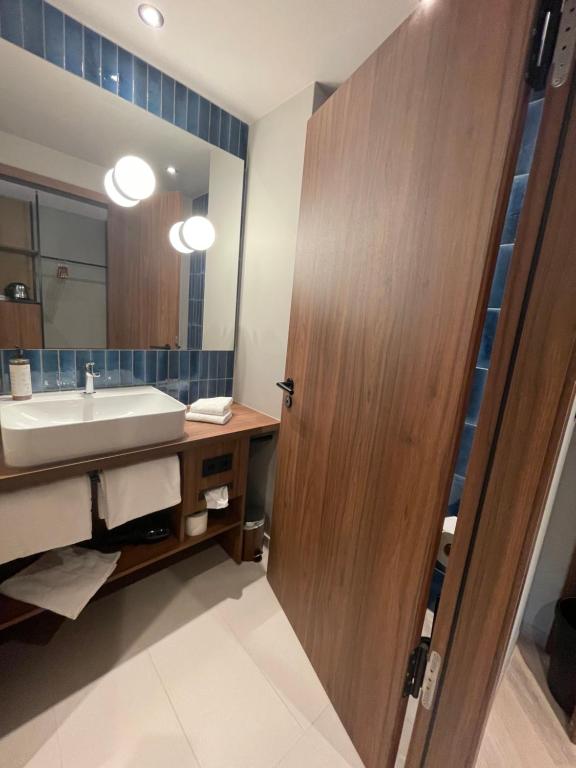 Koupelna v ubytování Stadthotel Neumarkt Mitte