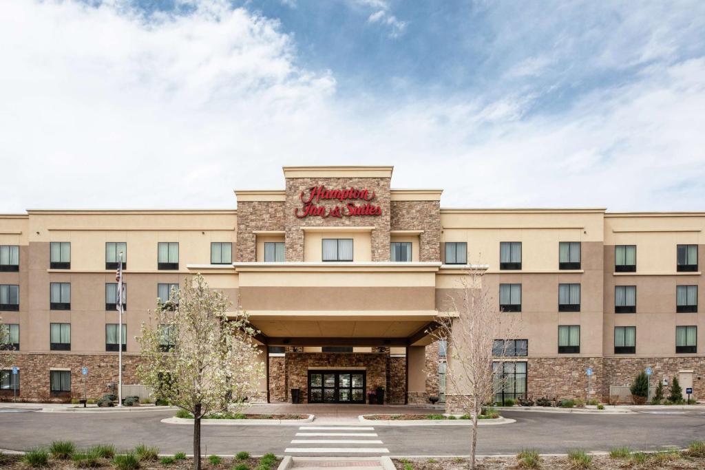 a rendering of the front of a hotel at Hampton Inn and Suites Denver/South-RidgeGate in Lone Tree