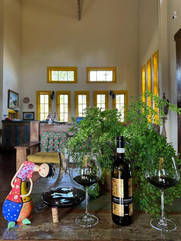 Nápoje v ubytování A Casa Vermelha Hospedaria