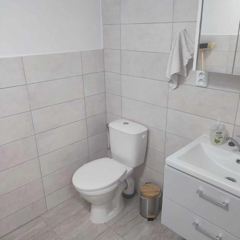 Koupelna v ubytování Ubytování U nás na Moravě