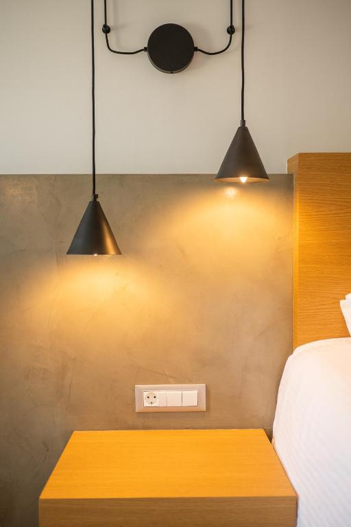 Postel nebo postele na pokoji v ubytování Alexia Beach Hotel