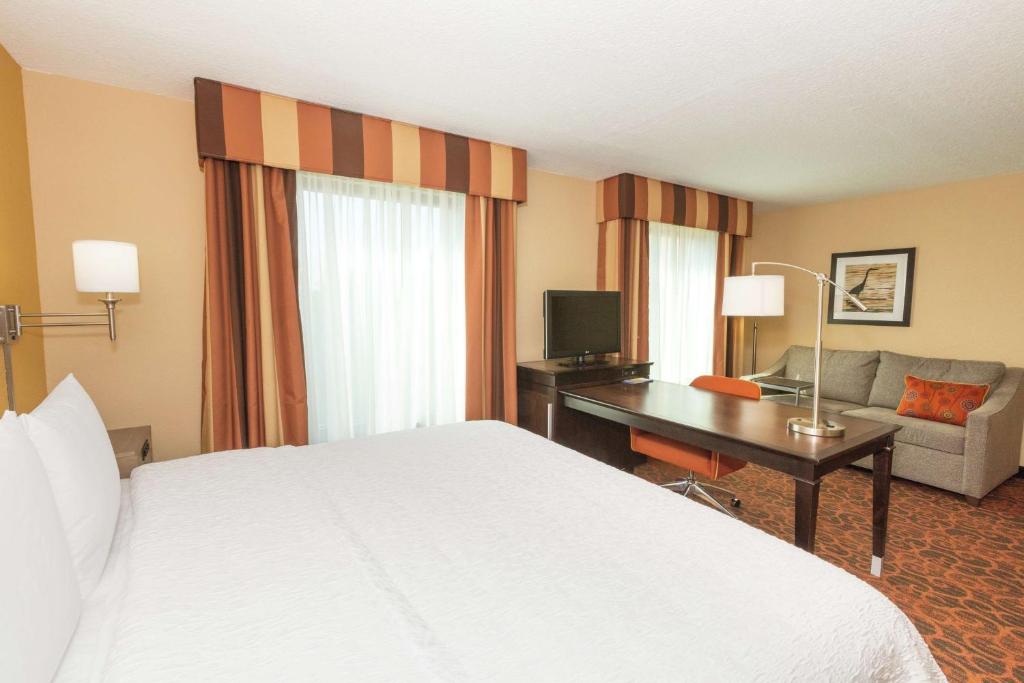 Hampton Inn & Suites Jacksonville-Airport - King Suite With One King Bed