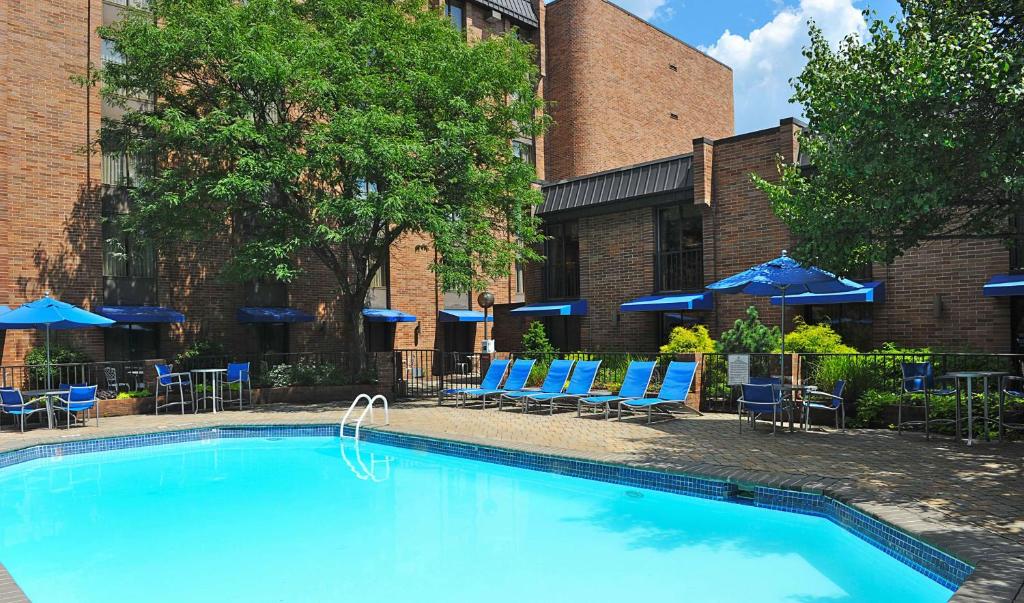 Bazén v ubytování Hampton Inn Parsippany nebo v jeho okolí