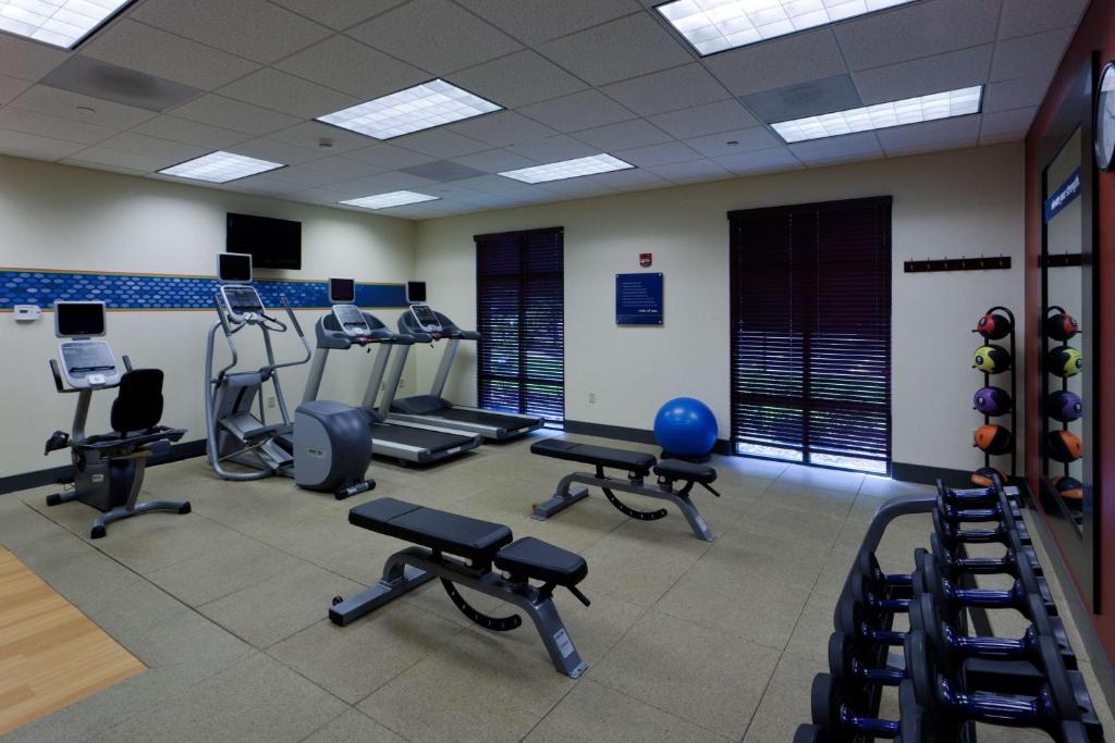 Fitness centrum a/nebo fitness zařízení v ubytování Hampton Inn Rochester-Webster