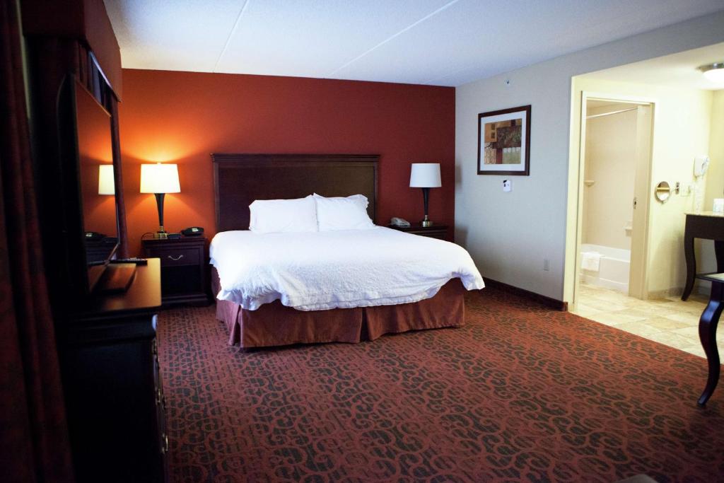 Postel nebo postele na pokoji v ubytování Hampton Inn Rochester-Webster