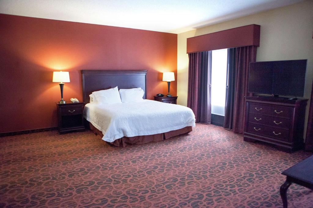 Postel nebo postele na pokoji v ubytování Hampton Inn Rochester-Webster