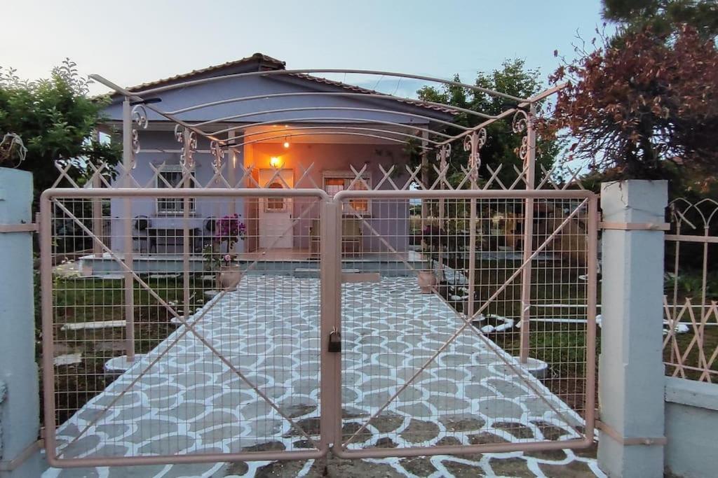 a gate in front of a house at Heaven House in Sozopoli