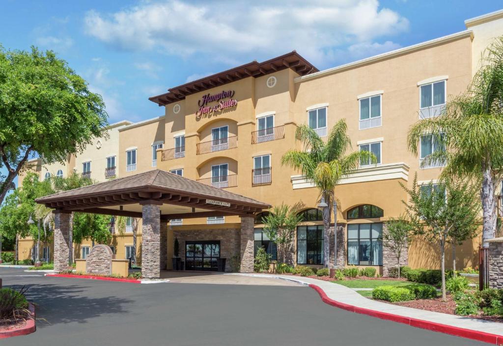 a rendering of a hotel with a gazebo at Hampton Inn & Suites Lodi in Lodi