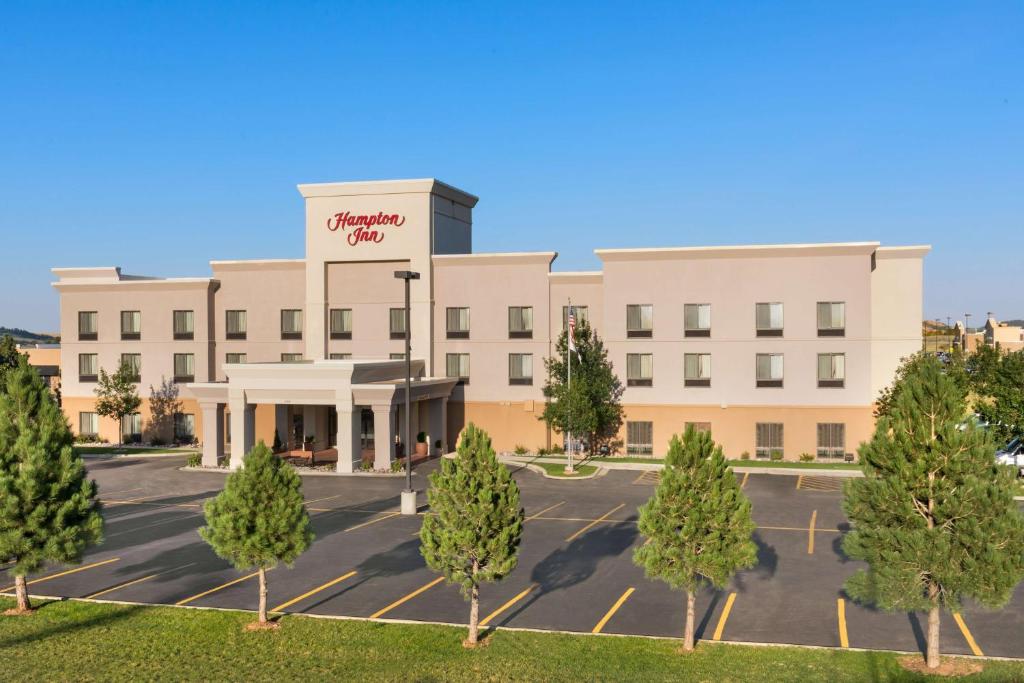 a rendering of the front of a hotel at Hampton Inn Spearfish in Spearfish