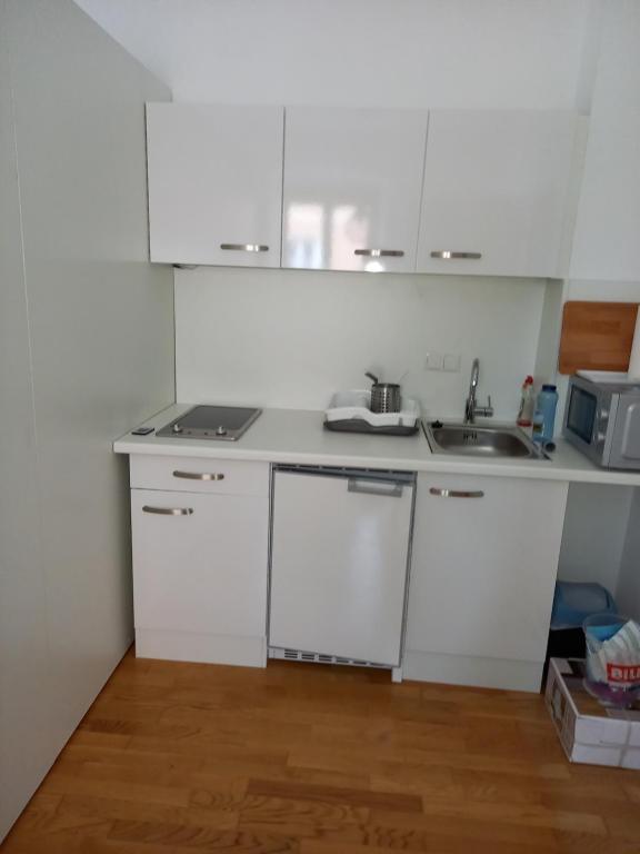 Kuchyň nebo kuchyňský kout v ubytování Ferienwohnung Murtal