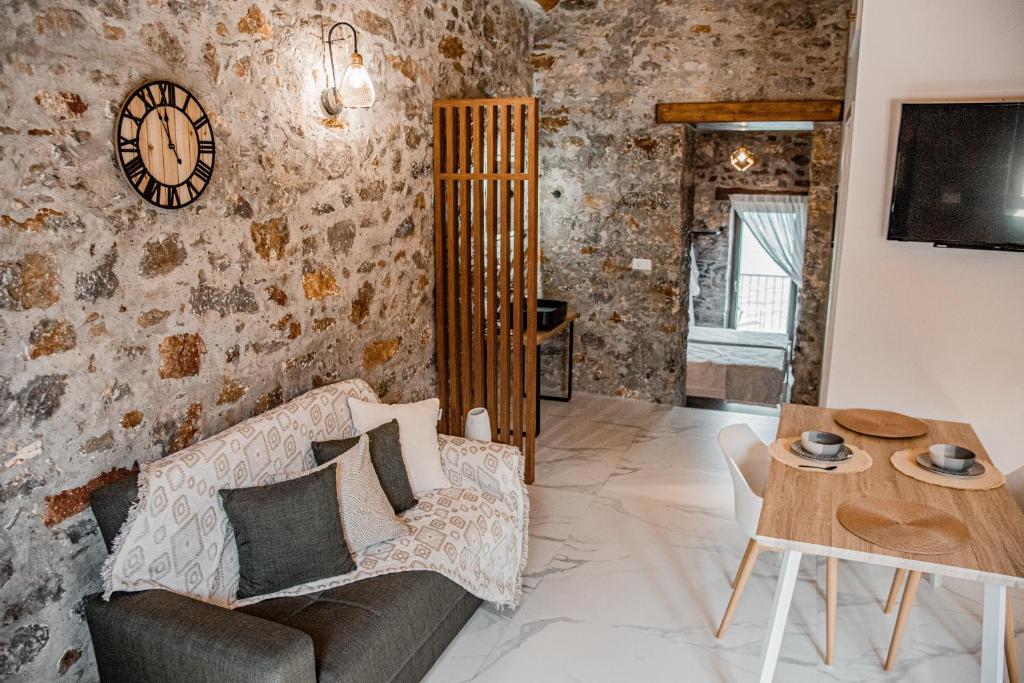 Posezení v ubytování Petra Elounda Suites - Adults Only