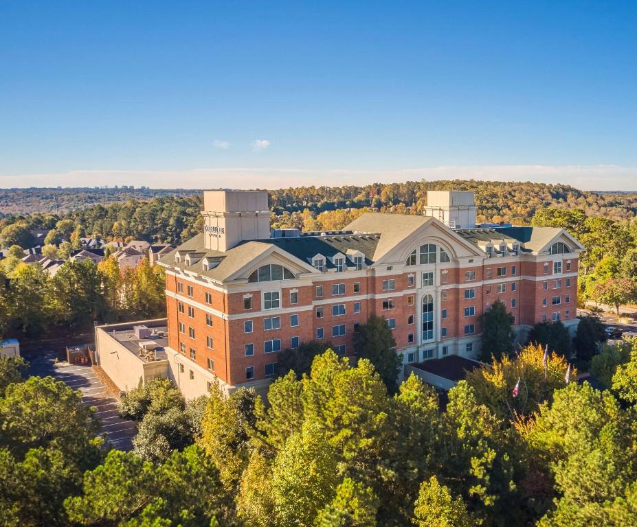 an aerial view of a building at DoubleTree by Hilton Atlanta/Roswell - Alpharetta Area in Roswell