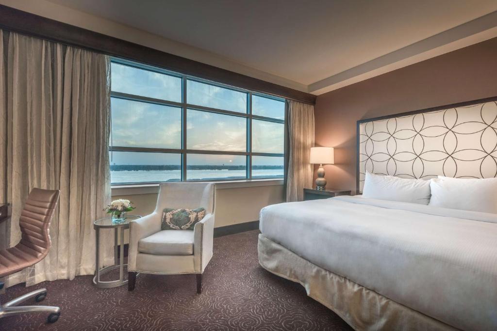 Hilton Baton Rouge Capitol Center - Chambre King Avec Vue Sur La Rivière