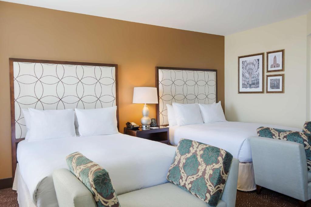 Hilton Baton Rouge Capitol Center - Chambre Double Avec Deux Lits Doubles Et Vue Sur La Rivière