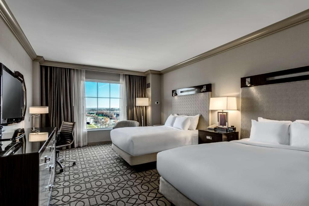 Hilton Columbus at Easton - Queen Room Met Twee Queen Bedden - Hoorbare Toegankelijk