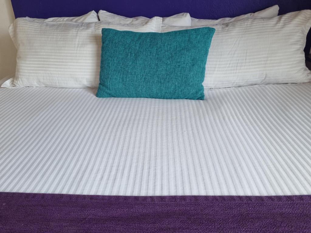 Postel nebo postele na pokoji v ubytování Hotel La Ribereña