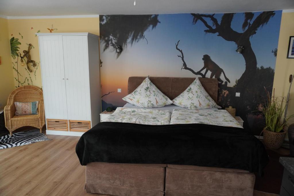 Postel nebo postele na pokoji v ubytování Gästehaus Köhler