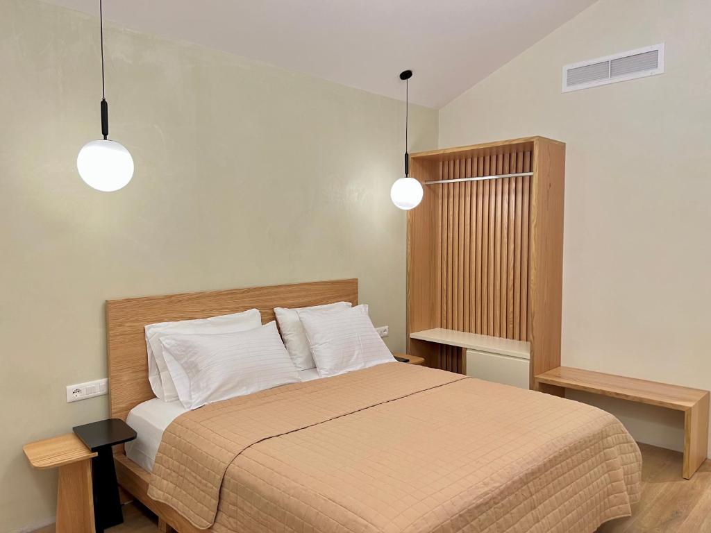 Letto o letti in una camera di Elpis Guest House