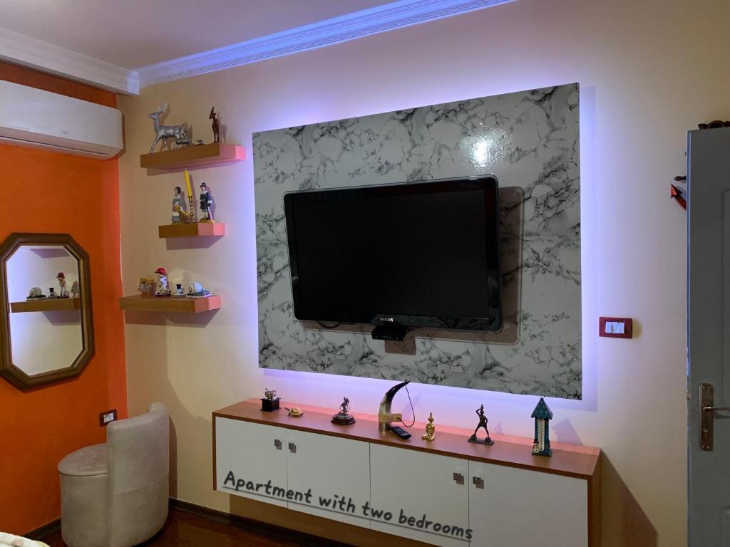 TV a/nebo společenská místnost v ubytování Vila Spaho