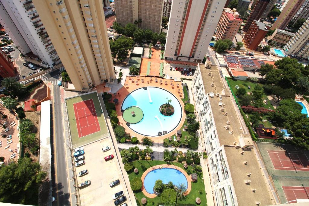 Letecký snímek ubytování Panorama Benidorm Torre Montecarlo