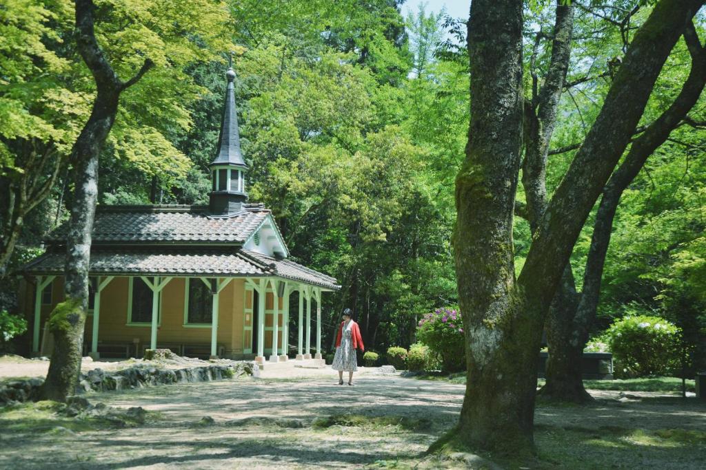 Zahrada ubytování 野窓 Nomadノマド Tsuwano GuestHouse & Cafe Lounge