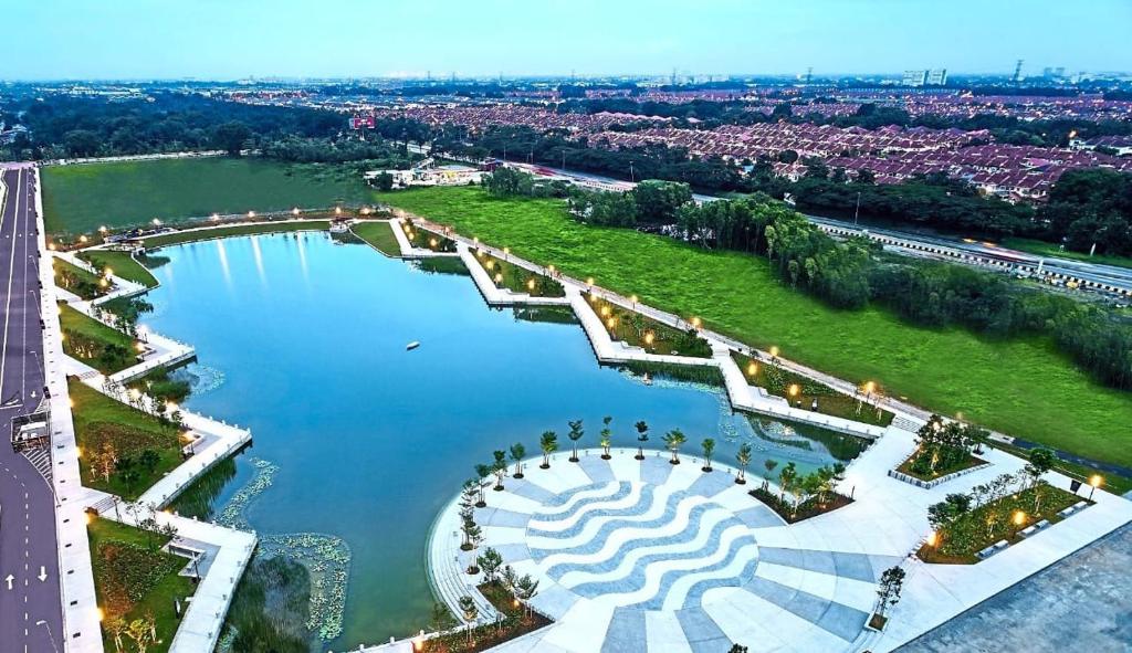 Výhled na řeku, která protéká v blízkosti apartmánu