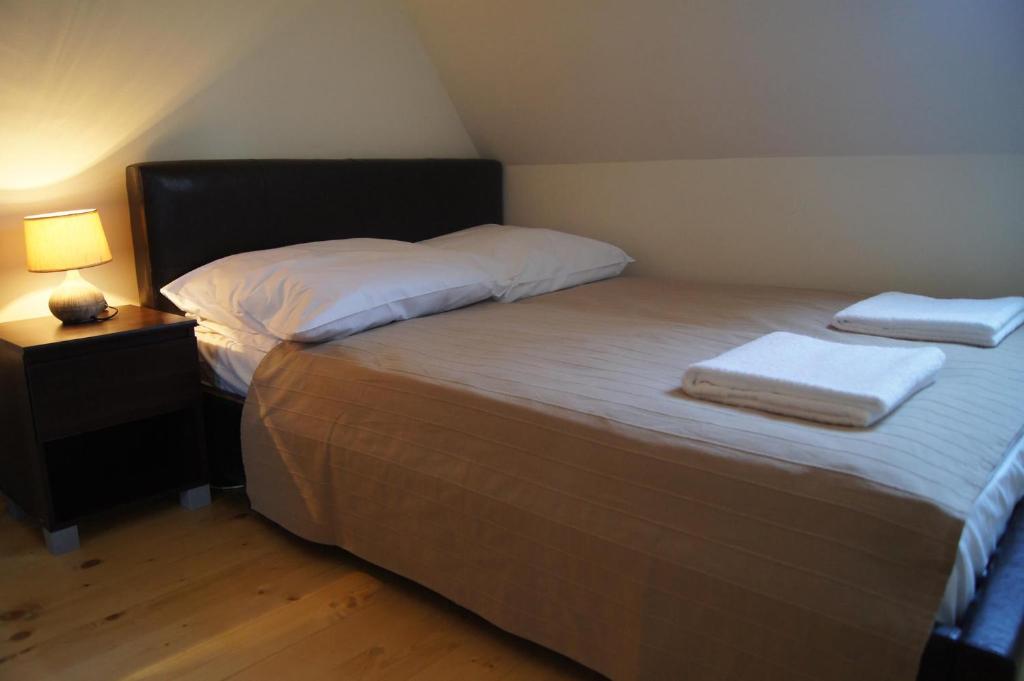 Posteľ alebo postele v izbe v ubytovaní Apartament Mountain View