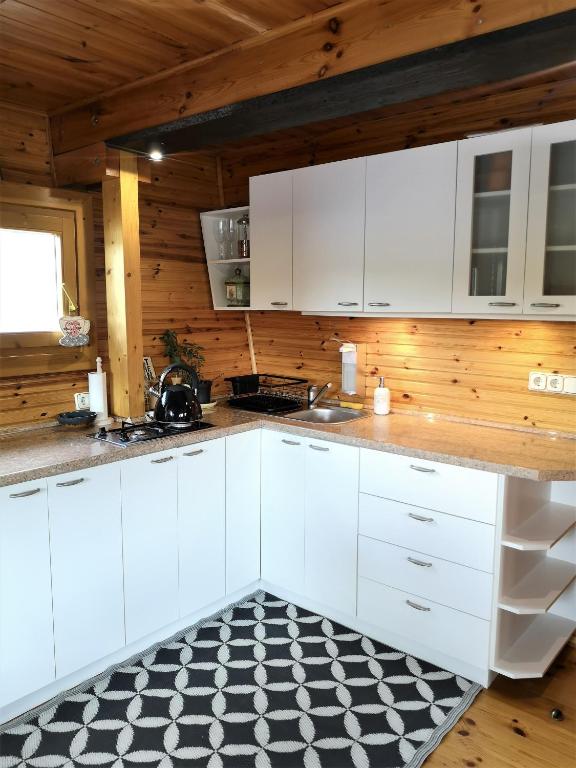 Kuchyň nebo kuchyňský kout v ubytování Floating guest house Musters