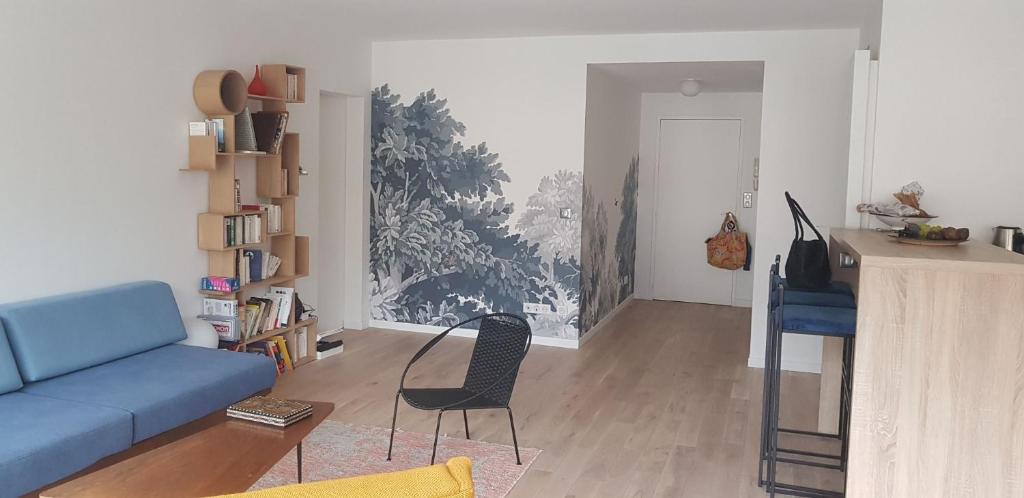 Posedenie v ubytovaní Au Nom du Zen 3 pièces avec terrasse cœur Deauville