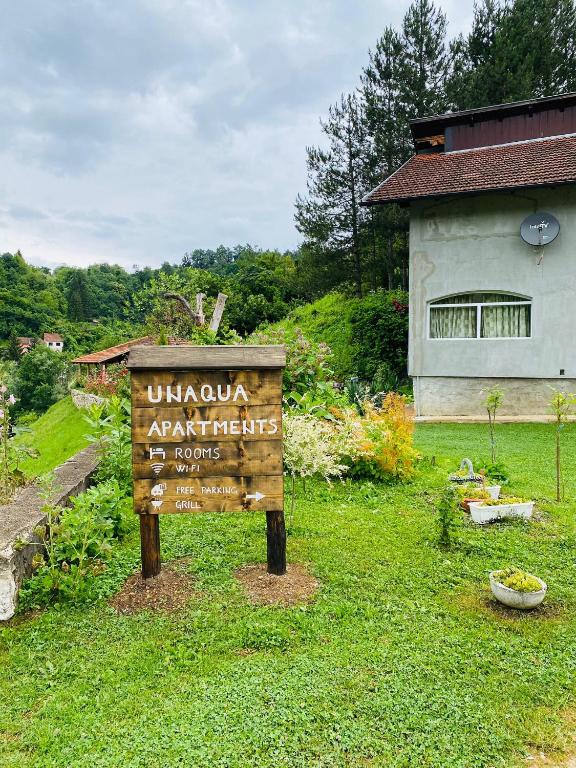 Zahrada ubytování Unaqua Apartments