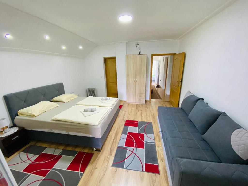 Posezení v ubytování Unaqua Apartments