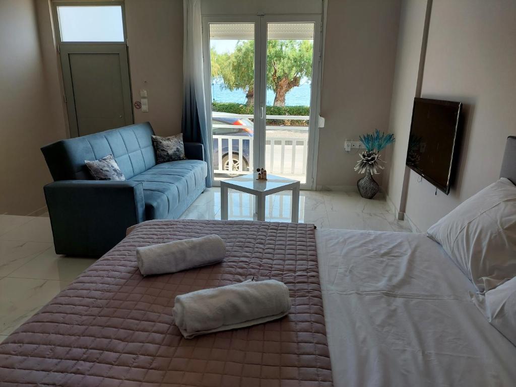 Postel nebo postele na pokoji v ubytování Casa Costera 1 lux apt