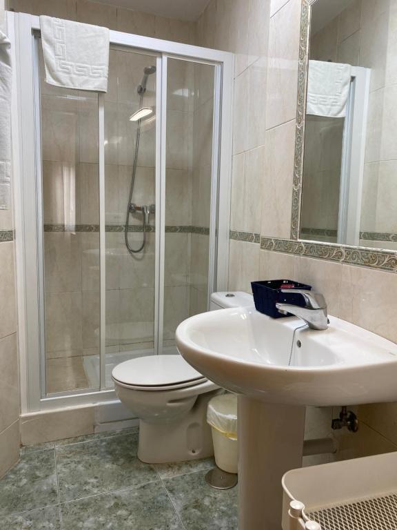 Koupelna v ubytování Hostal Andalucia