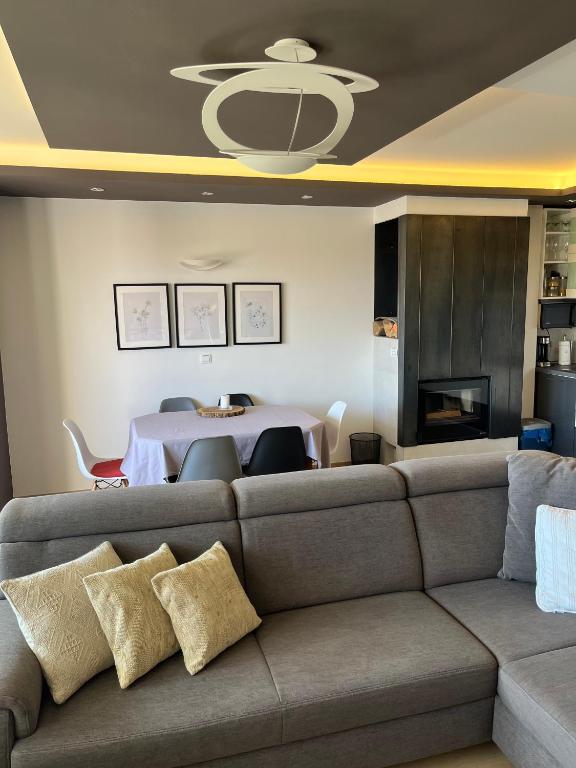 Posezení v ubytování Luxury apartment LUNA for 6, sauna, center, ****