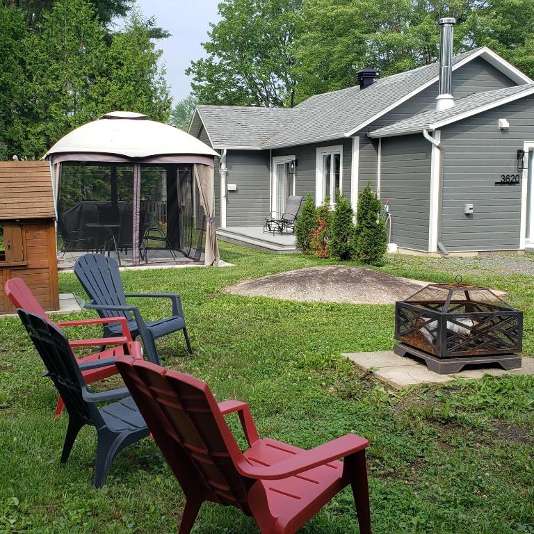 Zahrada ubytování Le Chalet Amical