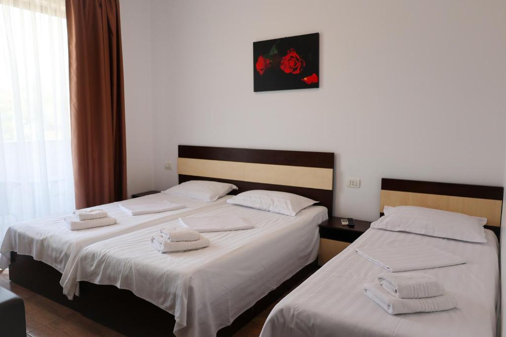 Postel nebo postele na pokoji v ubytování Summer Rest