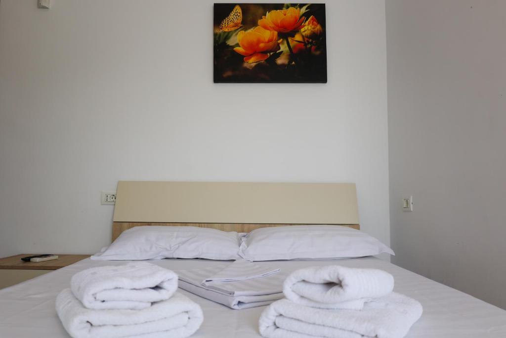 Postel nebo postele na pokoji v ubytování Summer Rest