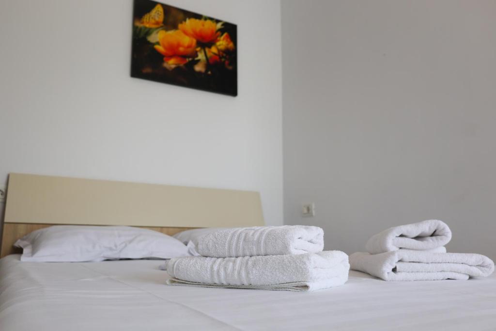 Postel nebo postele na pokoji v ubytování Summer Rest