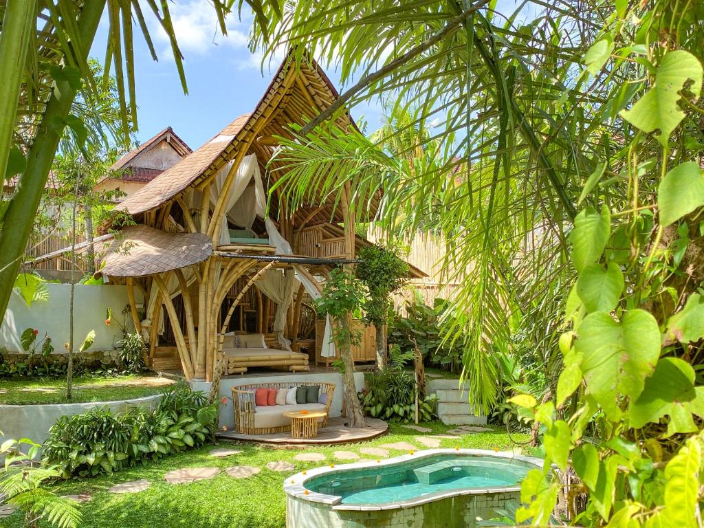 Zahrada ubytování Wahem Eco Bamboo