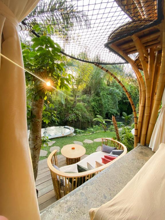 Posezení v ubytování Wahem Eco Bamboo