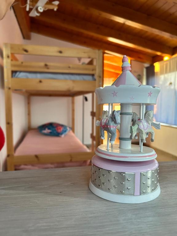 Postel nebo postele na pokoji v ubytování Antico casale Sofia