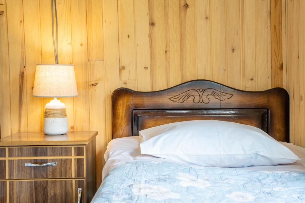 Postel nebo postele na pokoji v ubytování GuestHouse NaSHGOBI