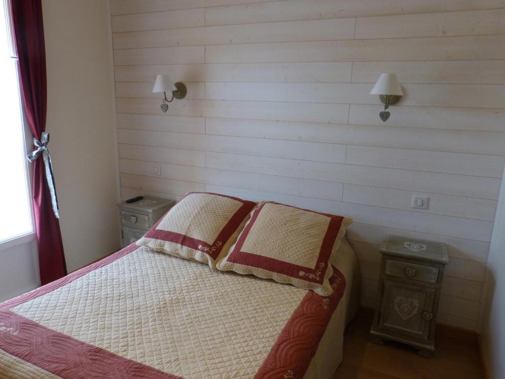 Postel nebo postele na pokoji v ubytování Gîte du Pagoulin - Gîte