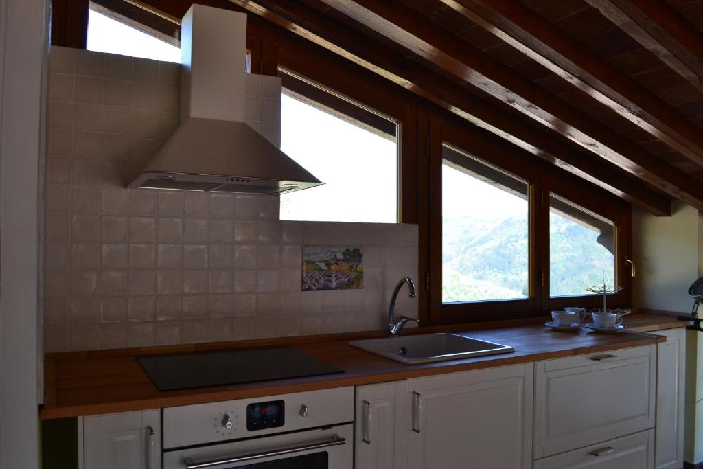Kuchyňa alebo kuchynka v ubytovaní Monte A Pescia