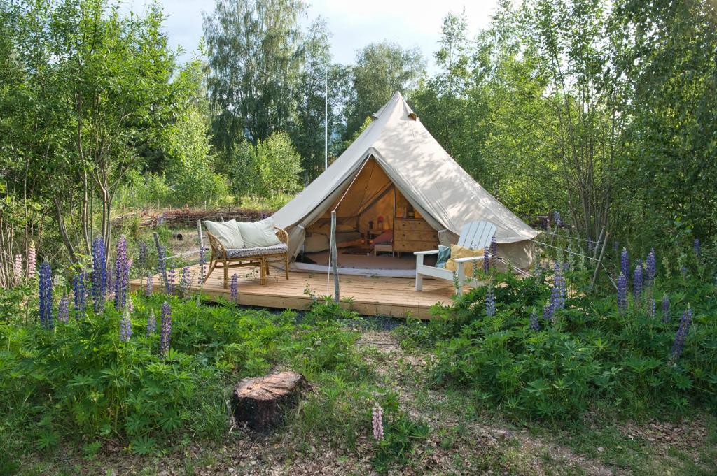 Zahrada ubytování Fristad Glamping Tent Vitsand