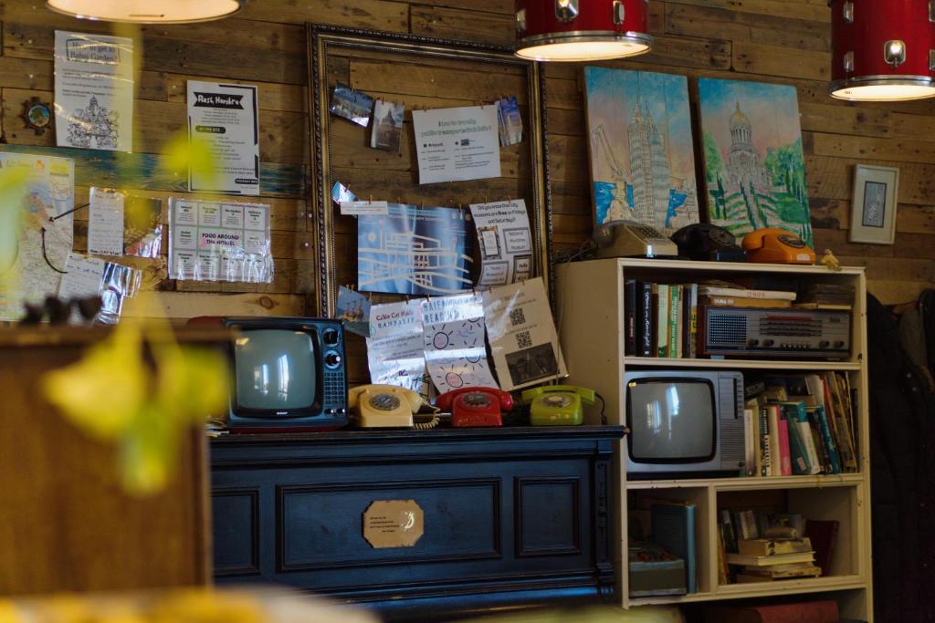 Kuchyň nebo kuchyňský kout v ubytování Haifa Hostel